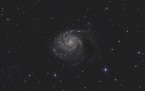 2020-04-24: Špirálová galaxia M101 - Veterník. Foto: J. Mäsiar, M. Harman