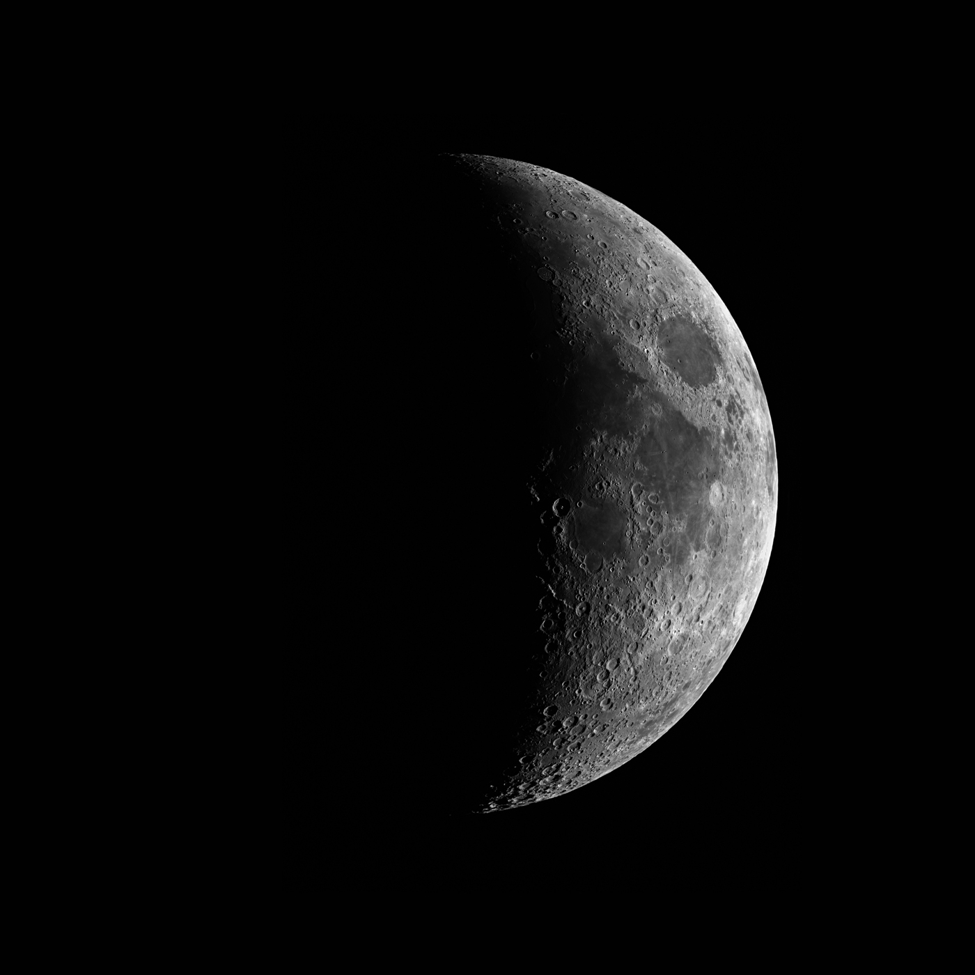 Mesiac z 3.4.2025. Autor: M. Urbaník, Krajská hvezdáreň v Žiline Mesiac z 3.4.2025. Autor: M. Urbaník, Krajská hvezdáreň v Žiline