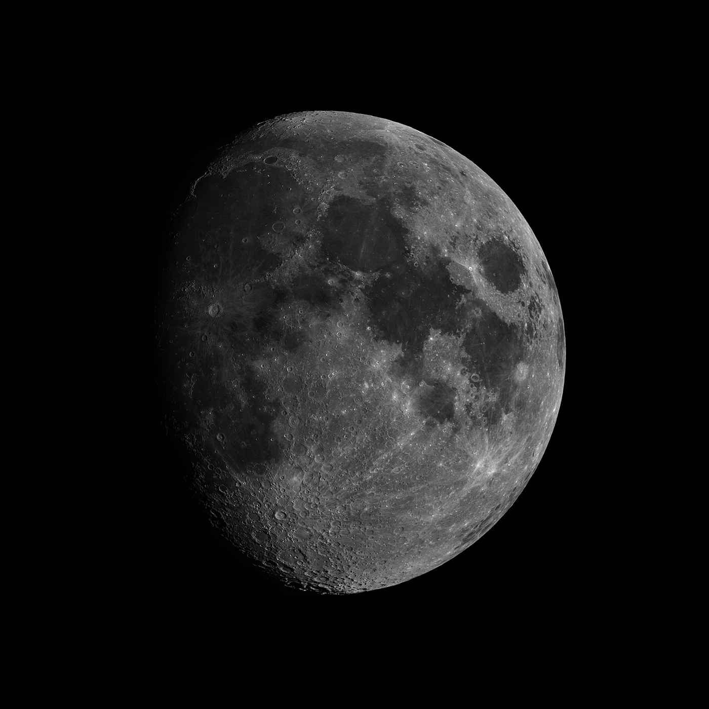 Mesiac z 8.4.2025. Autor: M. Urbaník, Krajská hvezdáreň v Žiline Mesiac z 8.4.2025. Autor: M. Urbaník, Krajská hvezdáreň v Žiline