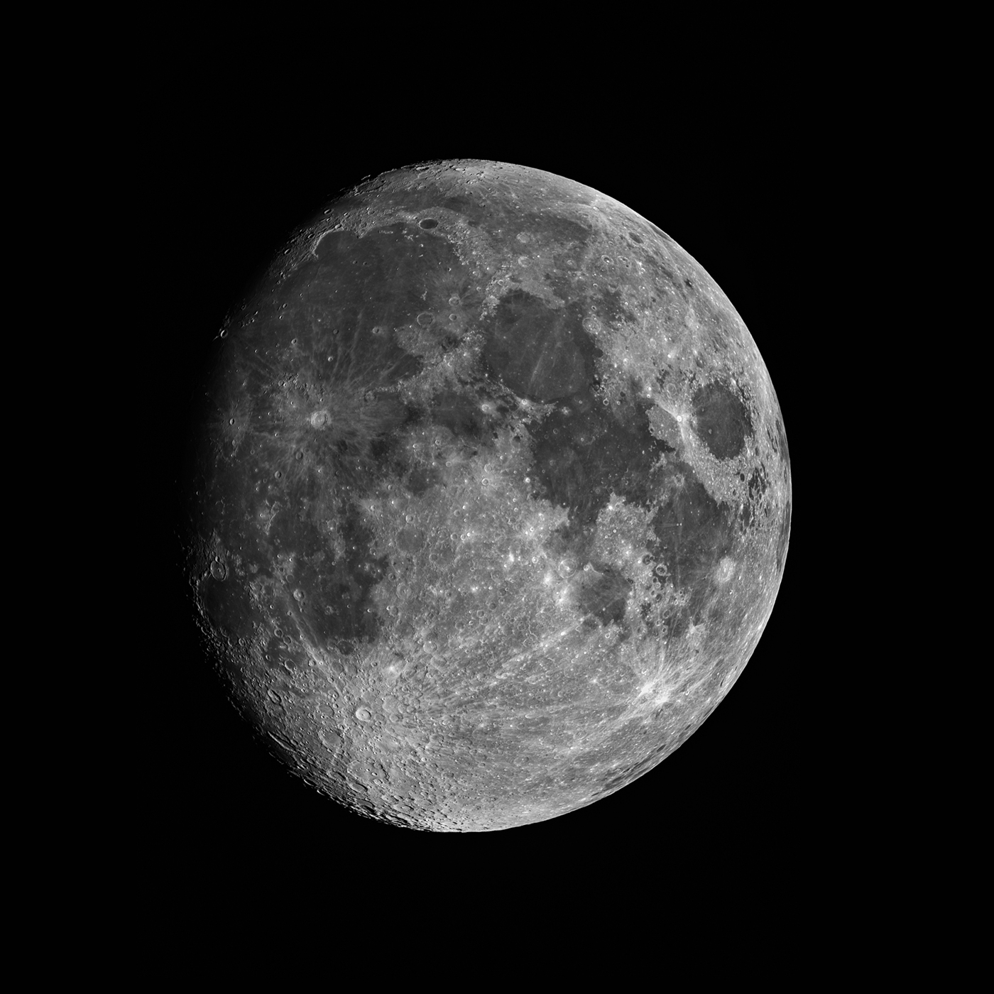 Mesiac z 9.4.2025. Autor: M. Urbaník, Krajská hvezdáreň v Žiline Mesiac z 9.4.2025. Autor: M. Urbaník, Krajská hvezdáreň v Žiline