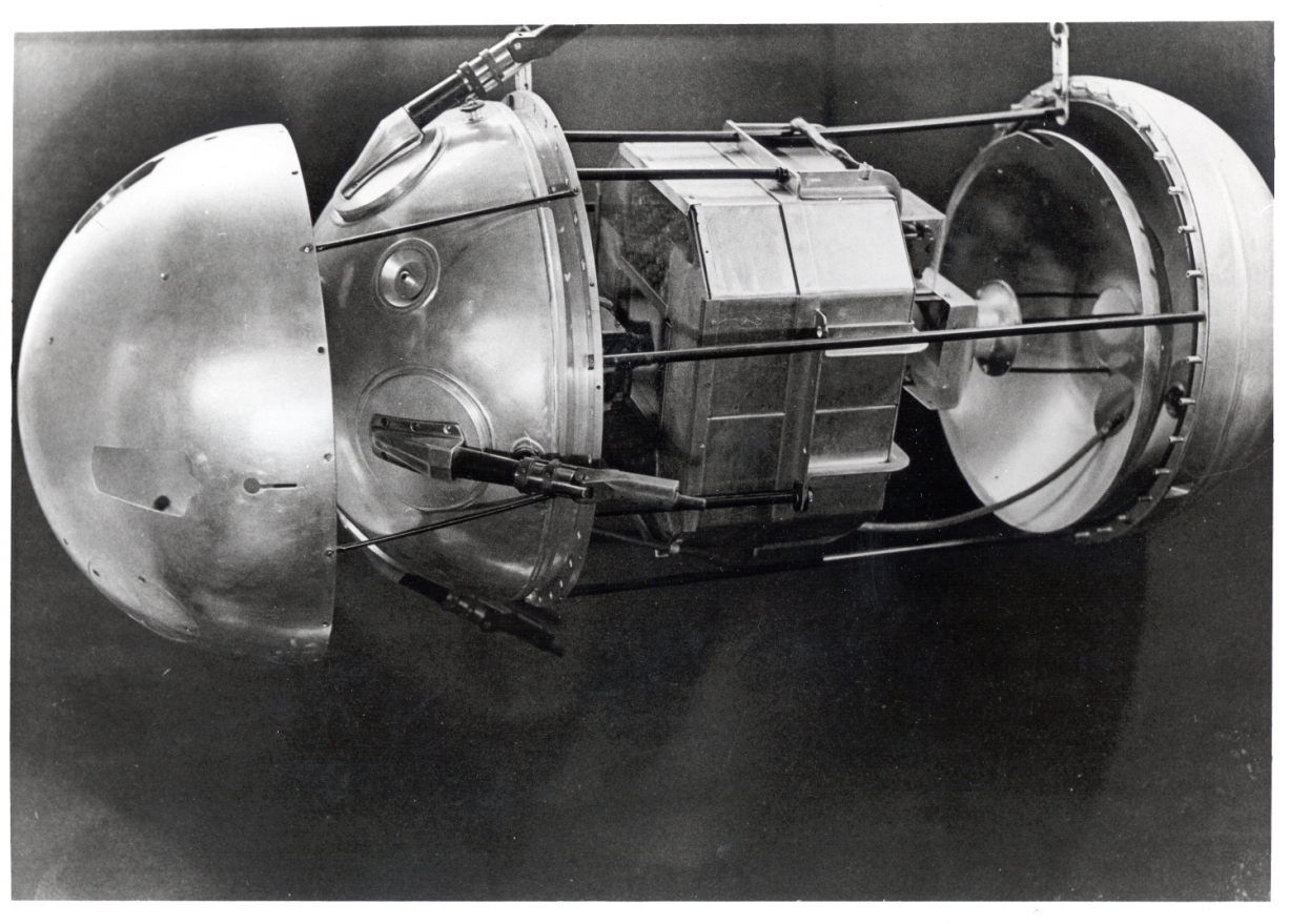 Konštrukcia družice. Zdroj: NASA, https://history.nasa.gov/sputnik/gallerysput.html